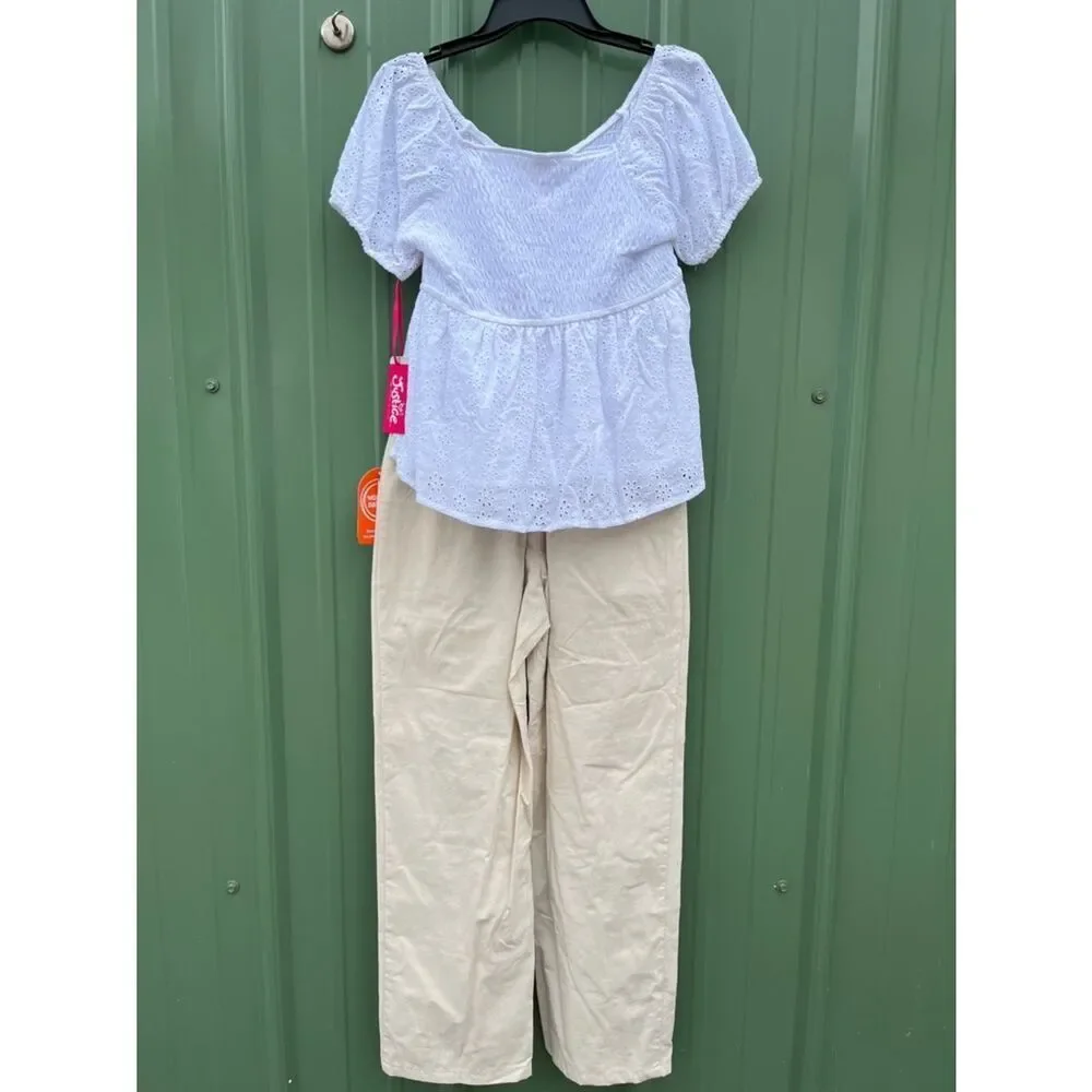 Girls Dresses Shirts & Pants 6-Piece Bundle Size M